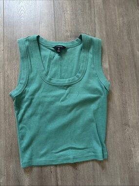 Banana Republic Sleeveless Ribbed Tank Top - Teal